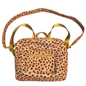 Fawn Design The Mini Spotted Convertible Backpack/Shoulder Diaper Bag‎ EUC